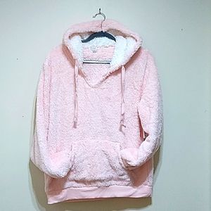 Lounge Affair Pink Long Sleeve Hoodie